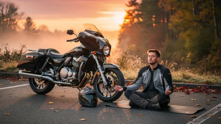 Méditation avant long trajet moto : protocole testé sur trois voyages avec calme et préparation